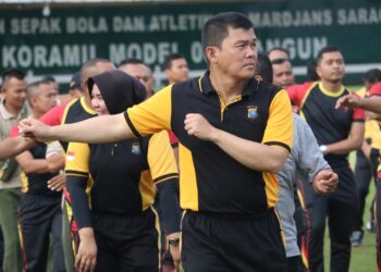 Jelang HUT Bhayangkara Ke 77, TNI-Polri Bersama Pemkab Siantar- Simalungun Gelar Semarak Olahraga Bhayangkara   