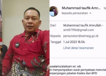 Tolak Jabatan Kades 9 Tahun,Wakil Ketua FK BPD Labura Surati Presiden dan Pimpinan DPR RI   