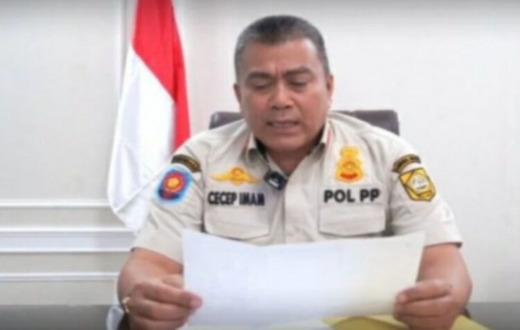 Kasat pol PP kabupaten Bogor Cecep imam nagarasit