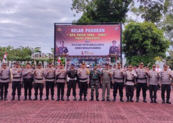 Kapolres Simalungun Pimpin Gelar Pasukan Dan Lat Pra Ops Patuh Toba – 2023: Patuh dan Tertib Lalu Lintas Cermin Moralitas Bangsa”