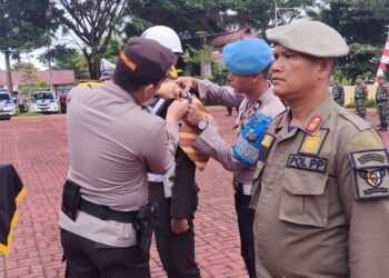 Pimpin Gelar Pasukan Dan Lat Pra Ops Patuh Toba – 2023, Kapolres Simalungun “Patuh dan Tertib Lalu Lintas Cermin Moralitas Bangsa”   