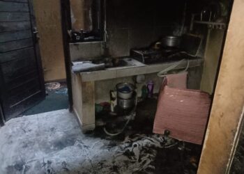 Rumah di BTN Duta Mas Sanggraha, Dilalap Sijago Merah