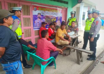 Sat Lantas Polres Simalungun Sosialisasikan Tertib Berlalulintas kepada Supir Angkutan Umum