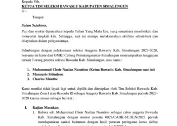 Tiga Calon Anggota Bawaslu Simalungun Dinilai Tidak Layak, GMKI Angkat Bicara 