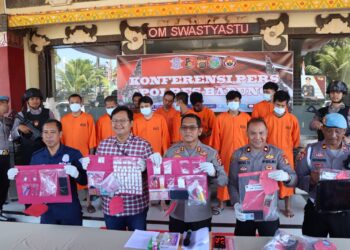 Kapolres AKBP Teguh PriyoWasono Konferensi Pers Kasus Narkoba 