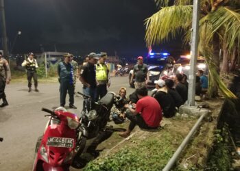 Polsek Benoa Gandeng Instansi Terkait Untuk Melaksanakan Giat Blue Light Patroli