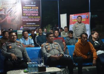 Dukung Timnas U-23 Indonesia, Kapolres Simalungun Ajak Insan Pers dan Komunitas Lokal Nonton Bareng Final Piala AFF U-23